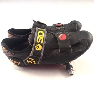 Sidi Mens Cycling Shoes Black Red Size 41.5